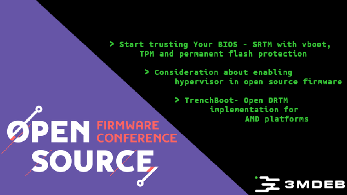Open Source **Firmware Conference 2019**