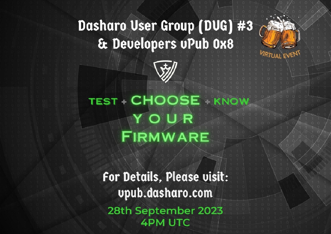 Dasharo User Group 0x3 **& Developers vPub 0x8**